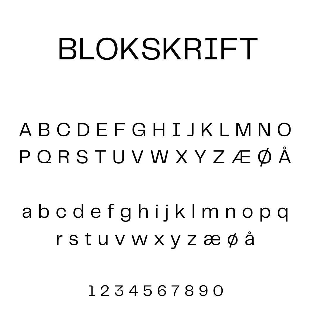 Skrifttype No. 3