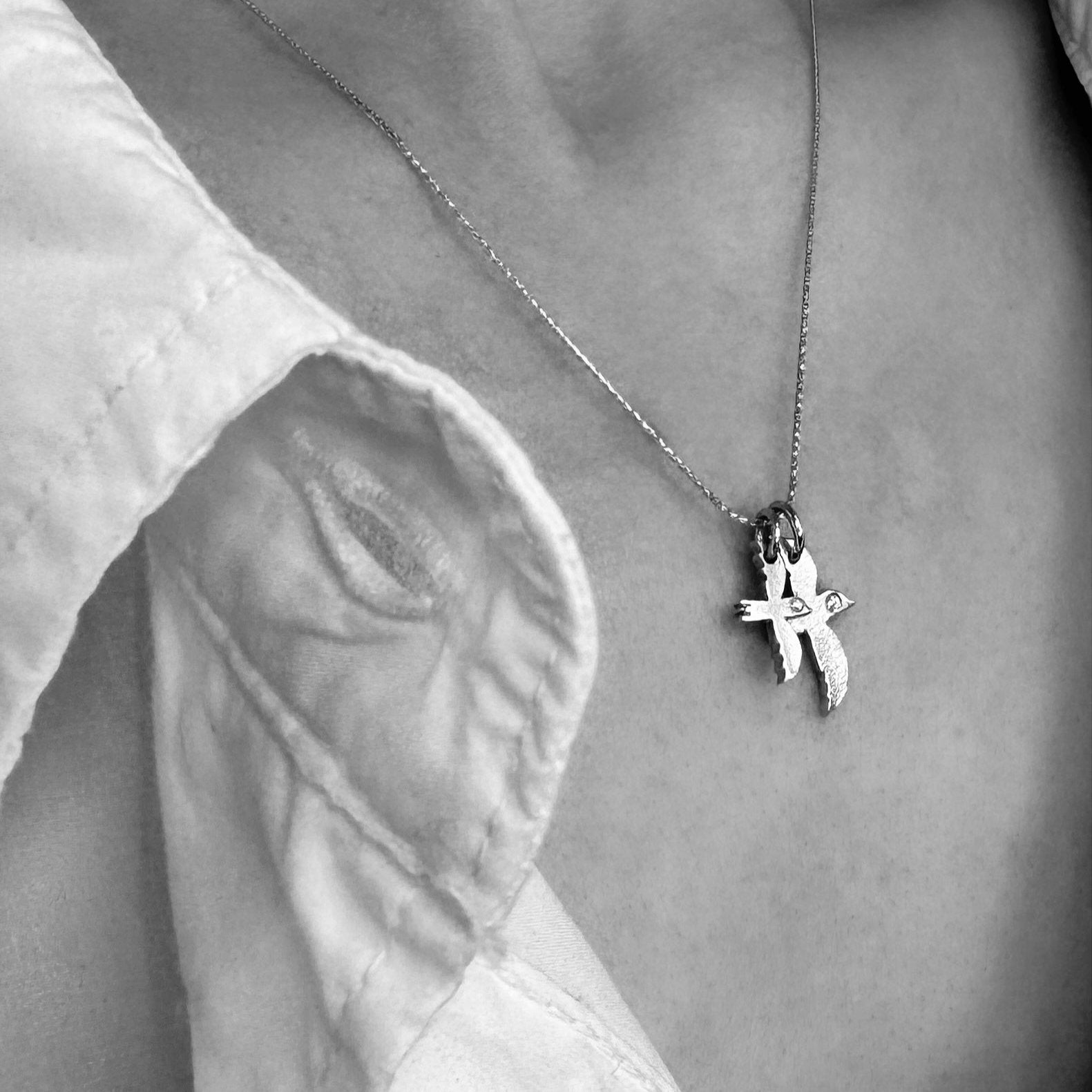 Guldfugl med diamant, vedhæng No.2