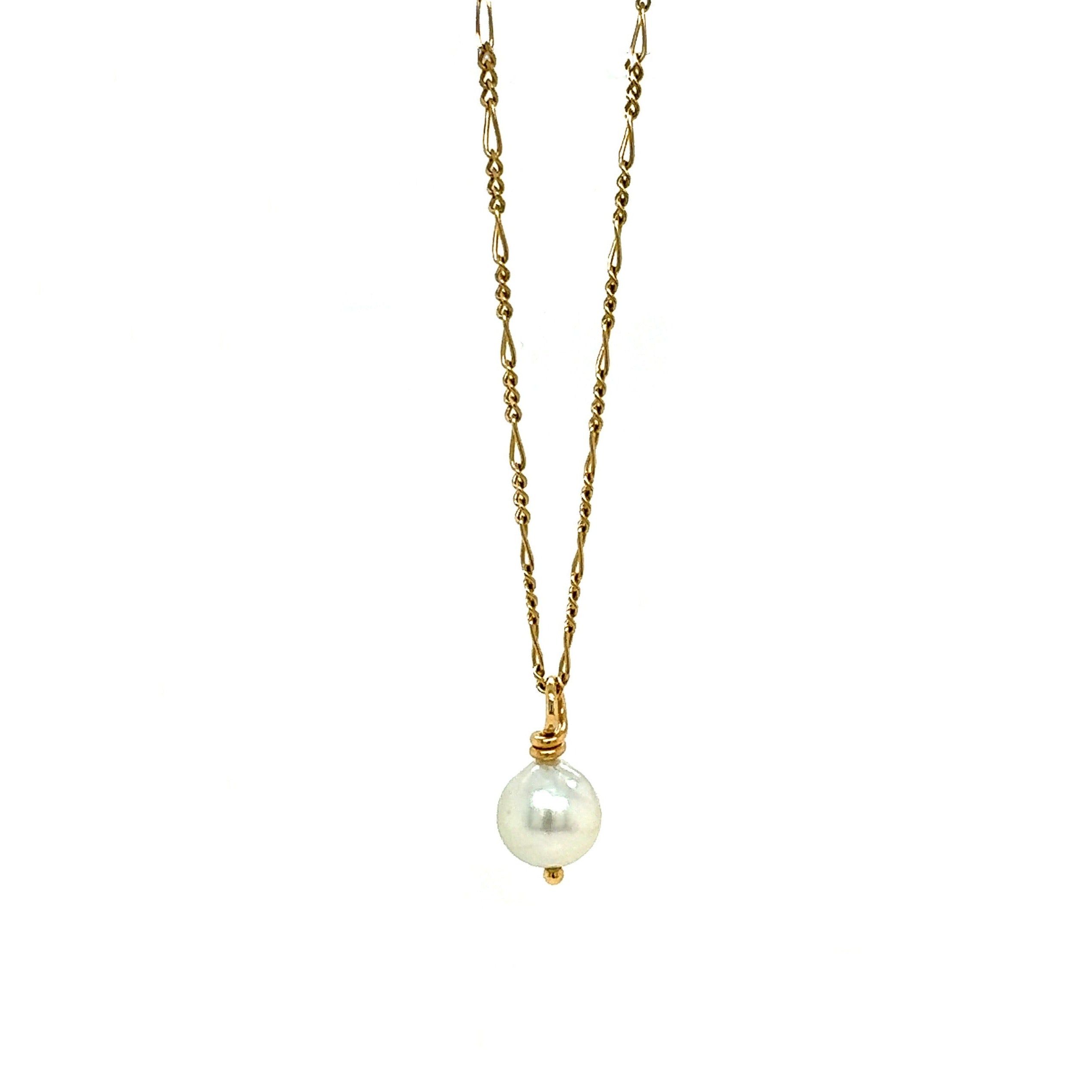 South sea perle i 18 karat guldkæde