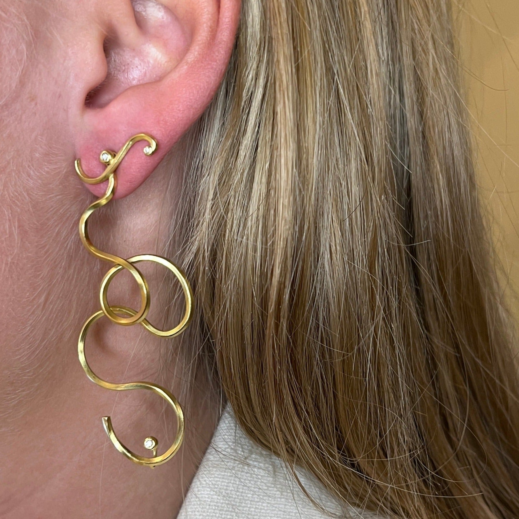 Ribbon snake earring - Set