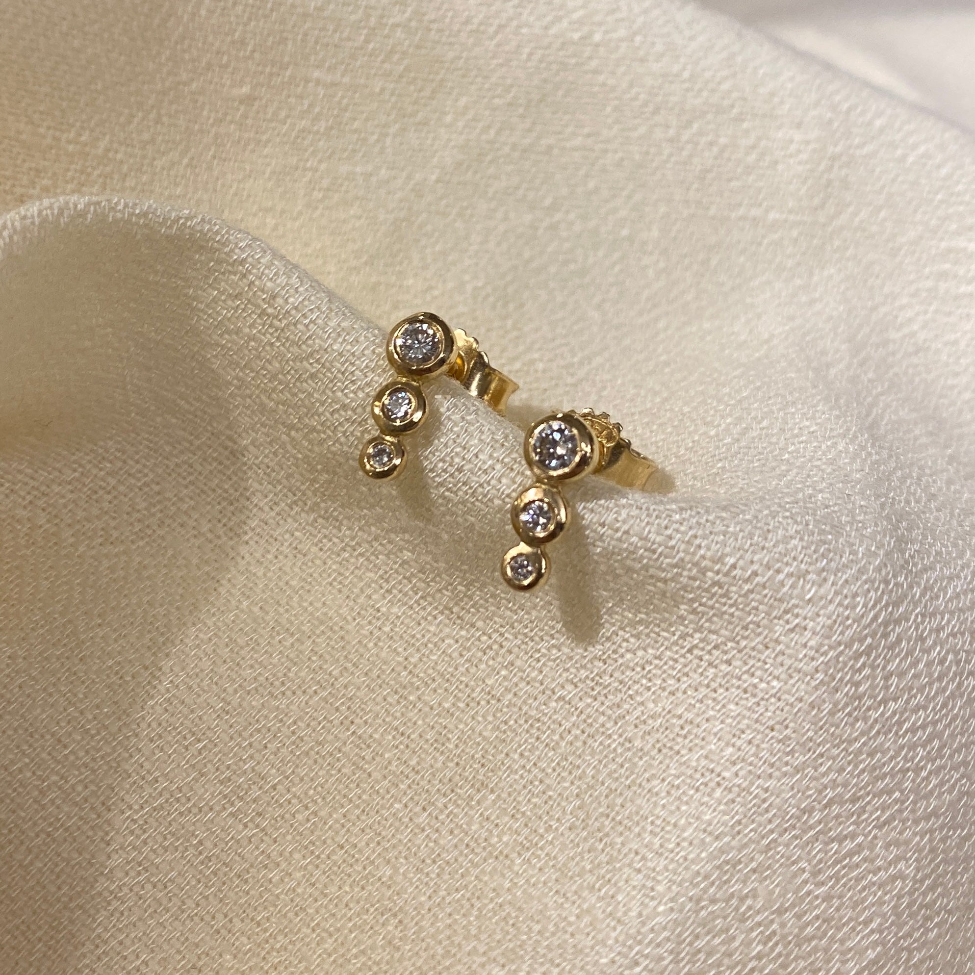 Nova ørestik med diamantkugler, No.3