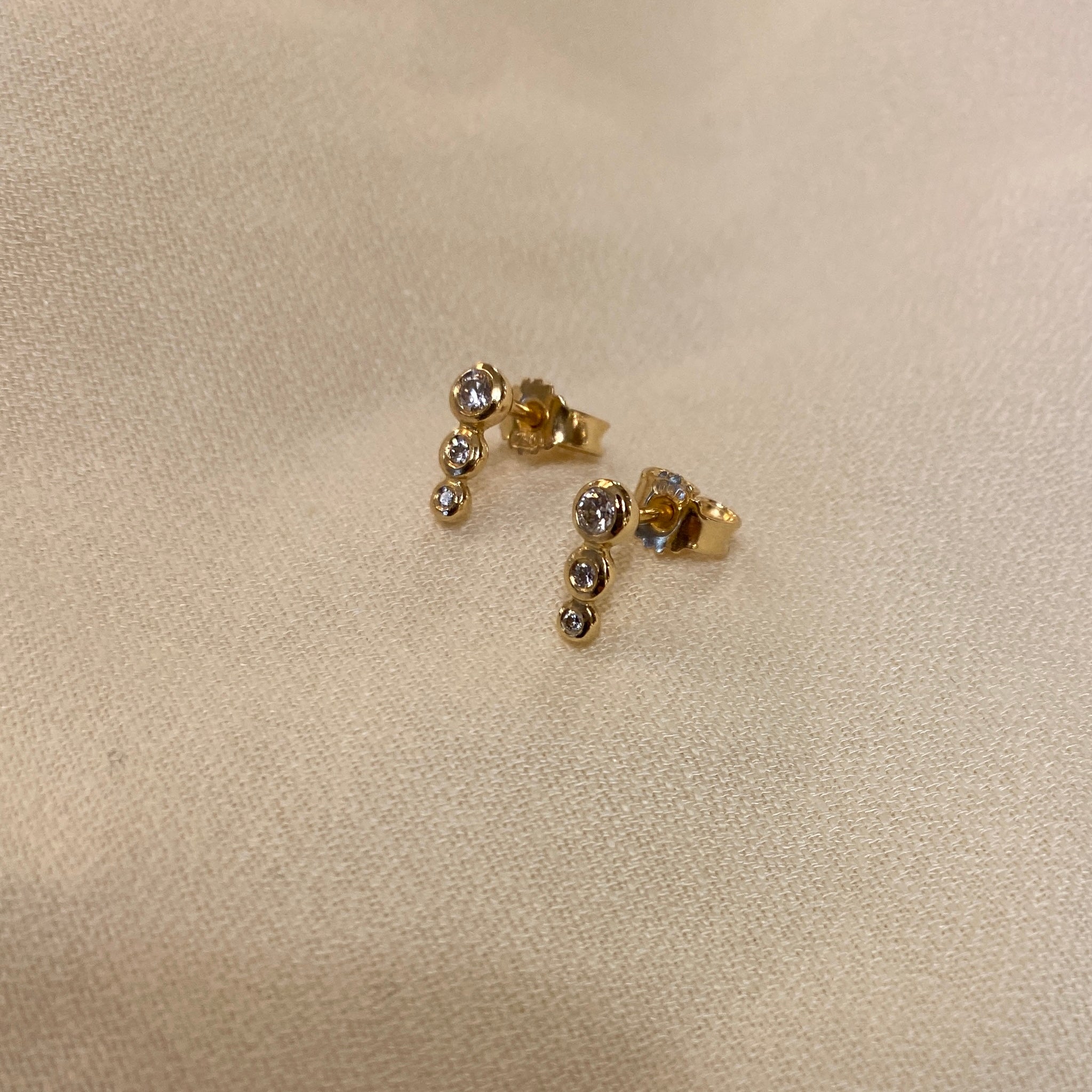 Nova ørestik med diamantkugler, No.3