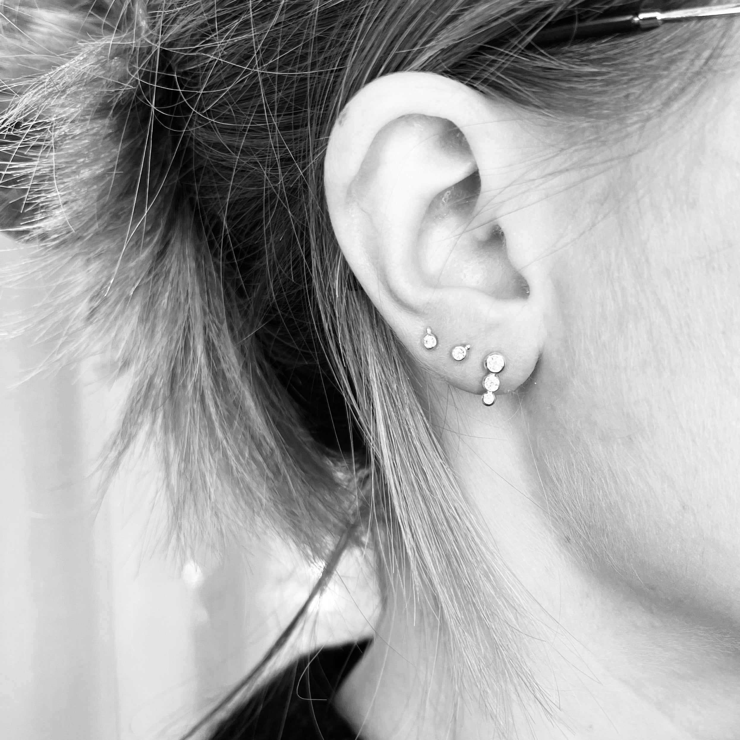 Nova ørestik med diamantkugler, No.3