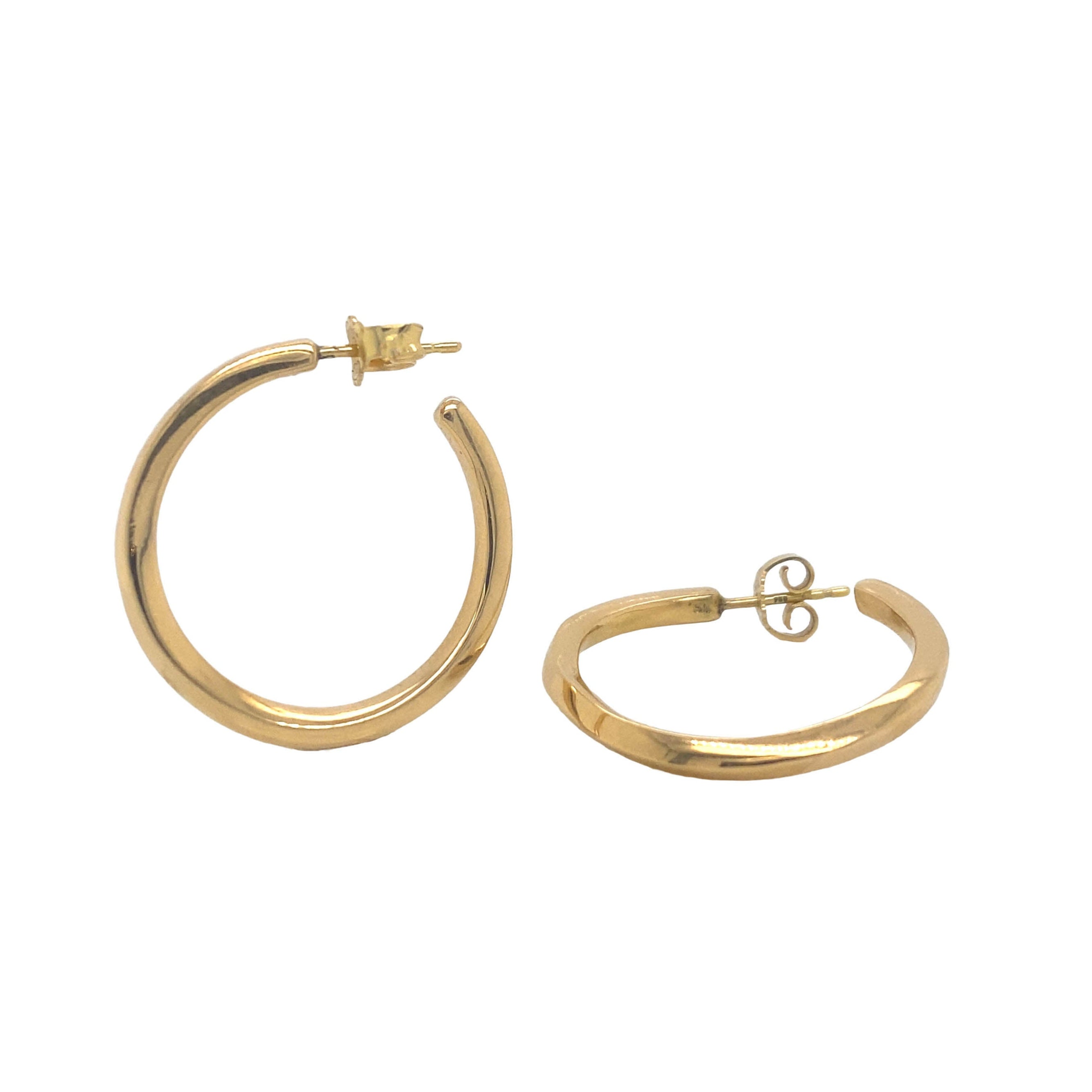 Ribbon hoops No.3 i 18 karat guld