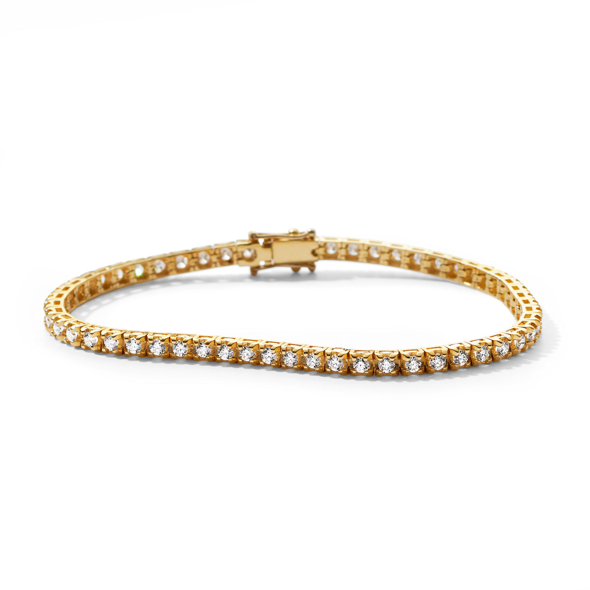 Tennisarmbånd med hvide diamanter 1,35ct