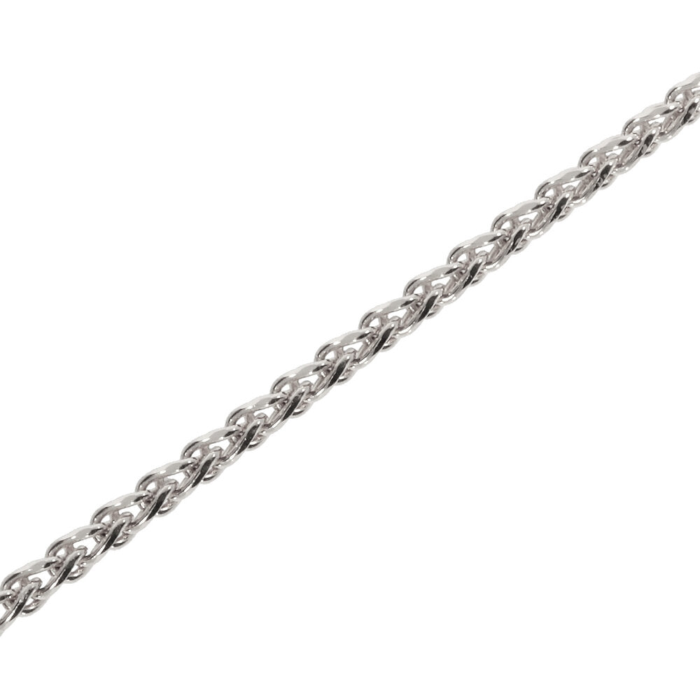 Bracelet with S-clasp, white gold
