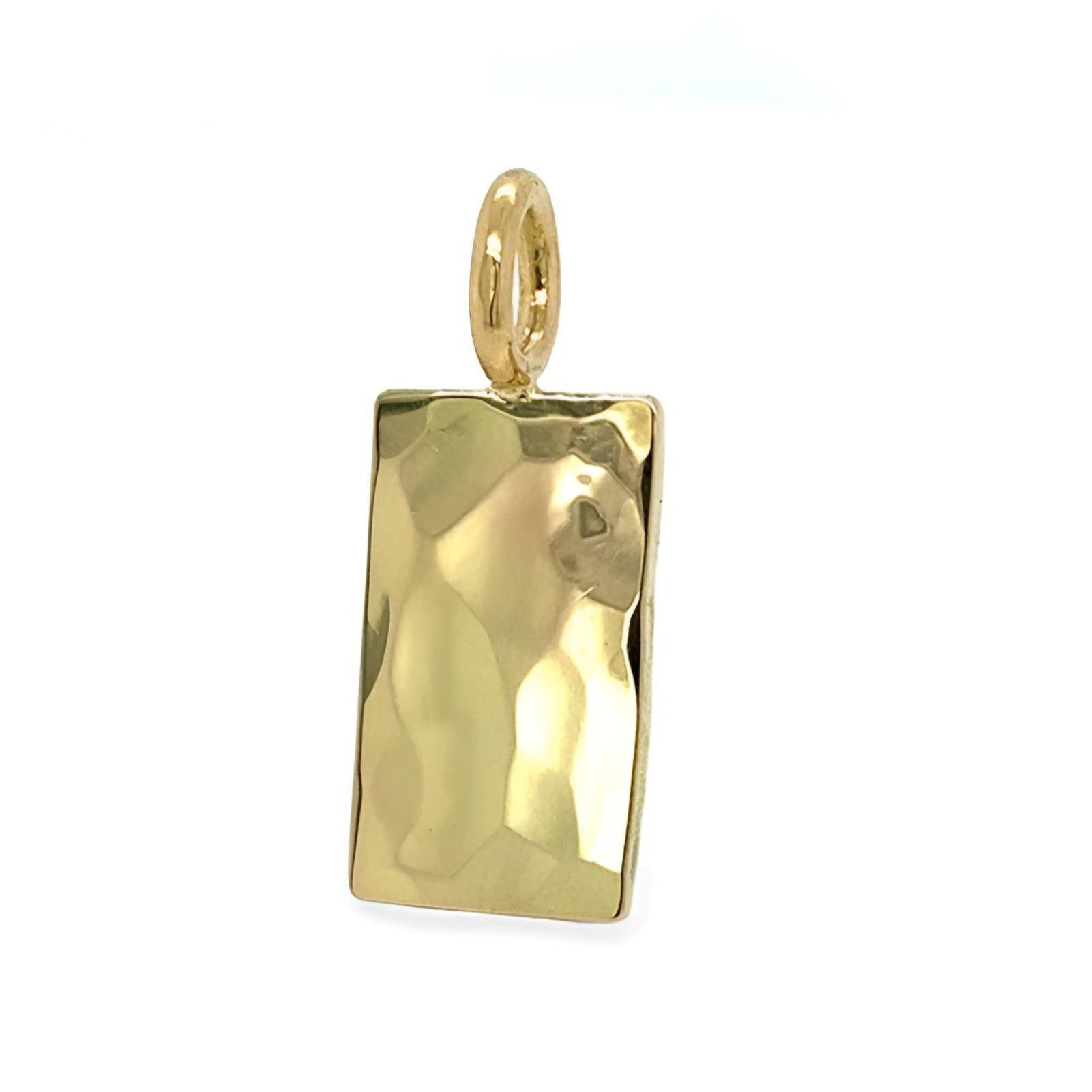 Hammerslået guldvedhæng, No.4, 18 karat guld