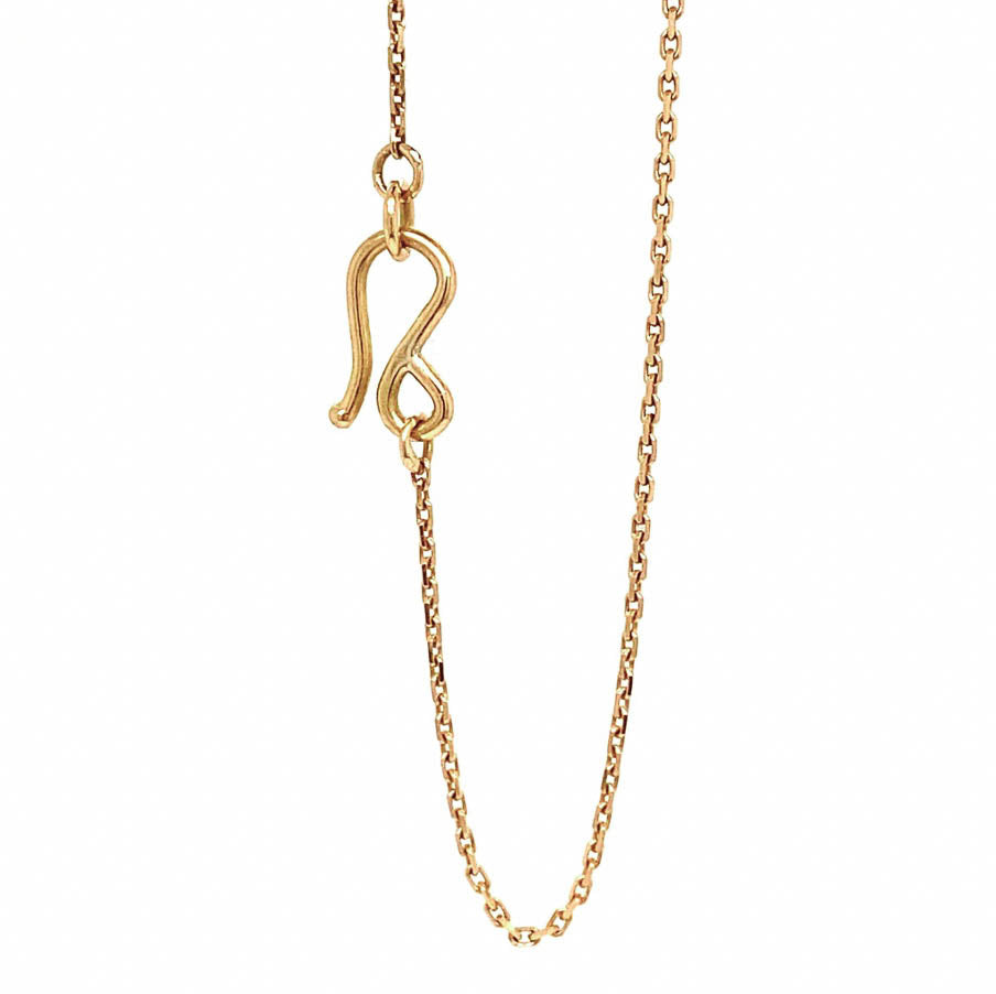 Ankerfacet kæde no 2 i 18 karat guld