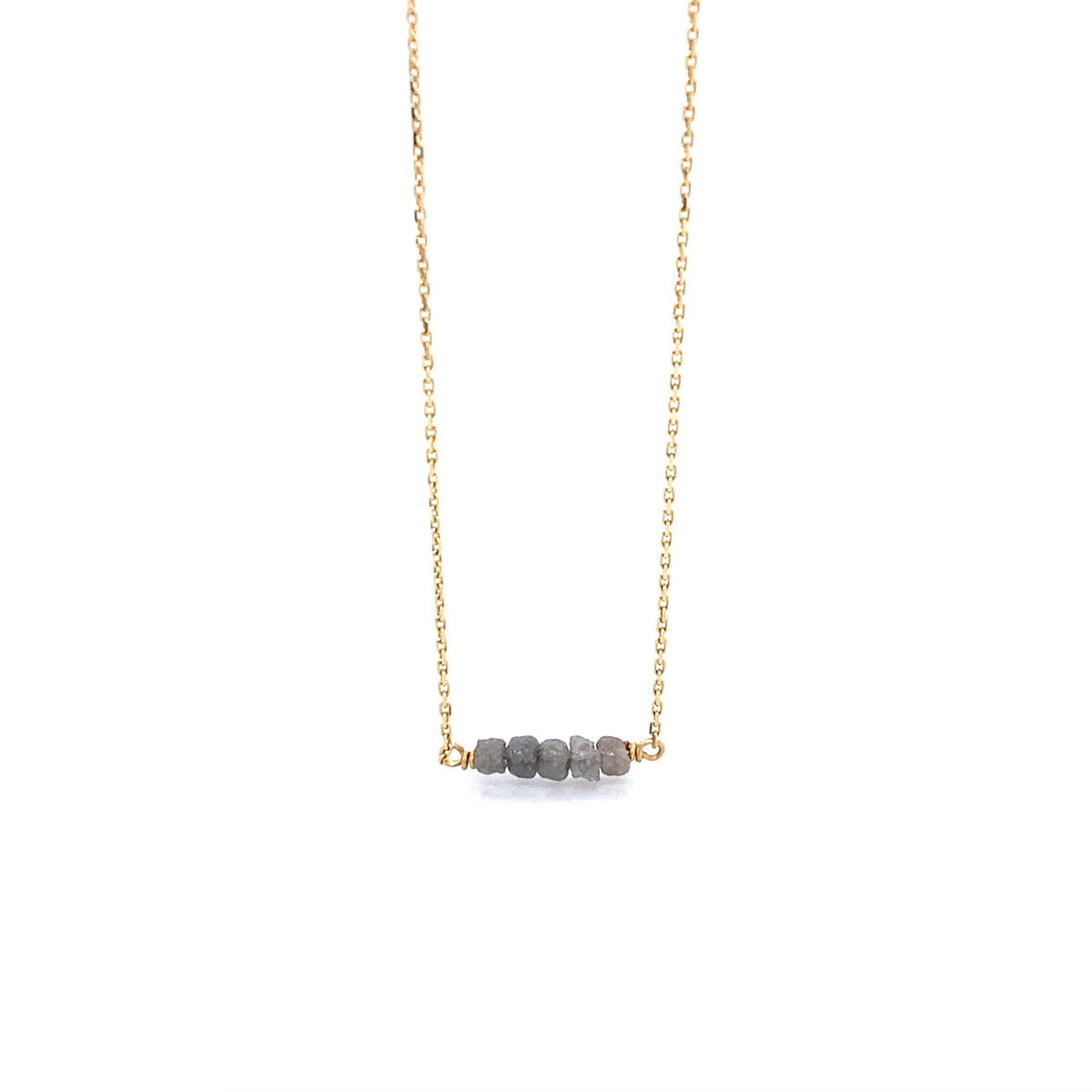 Chain with five rough diamonds