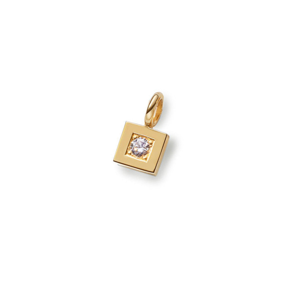Square pendant with diamond, No.2