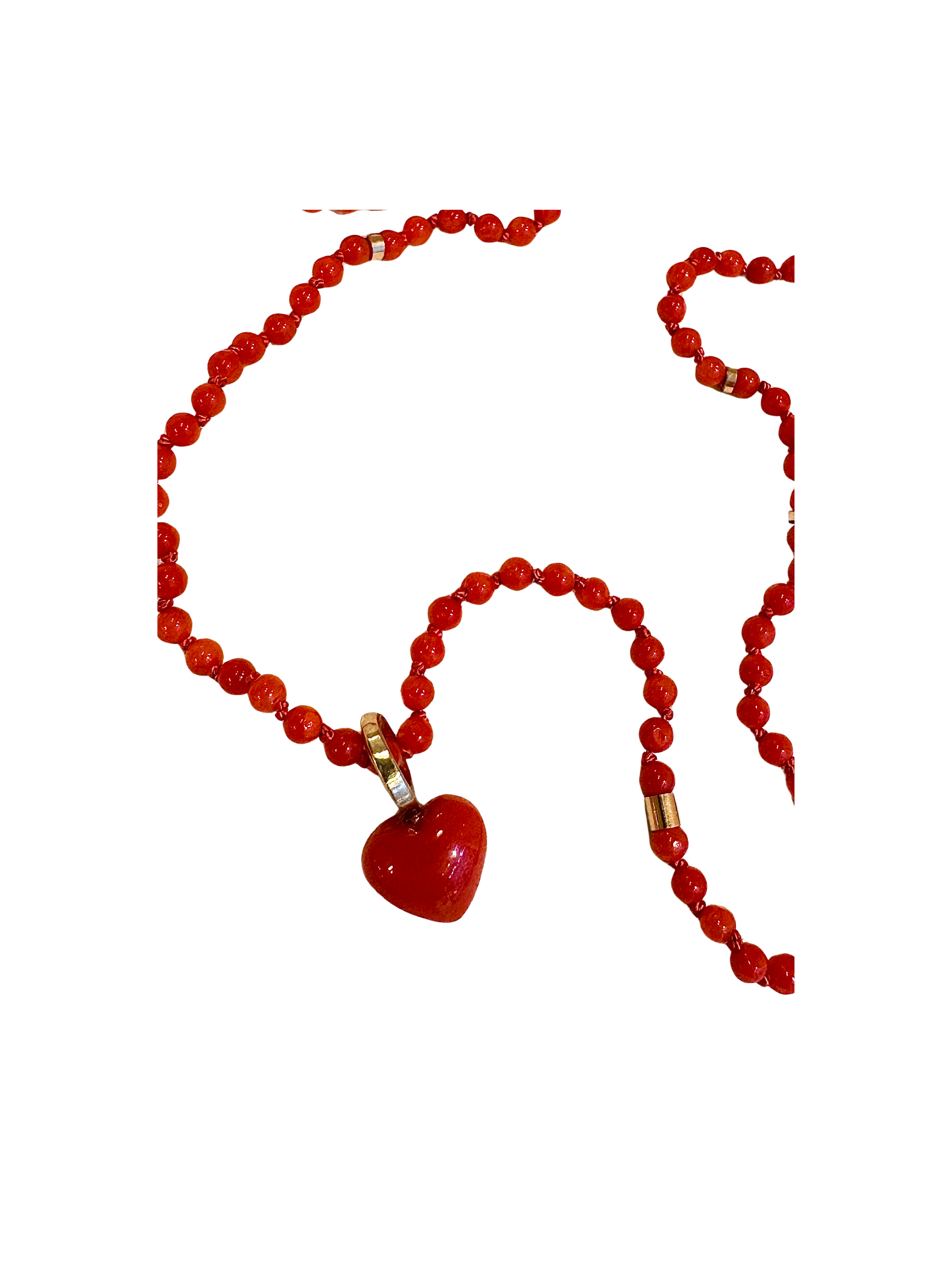 Koralkæde i rød