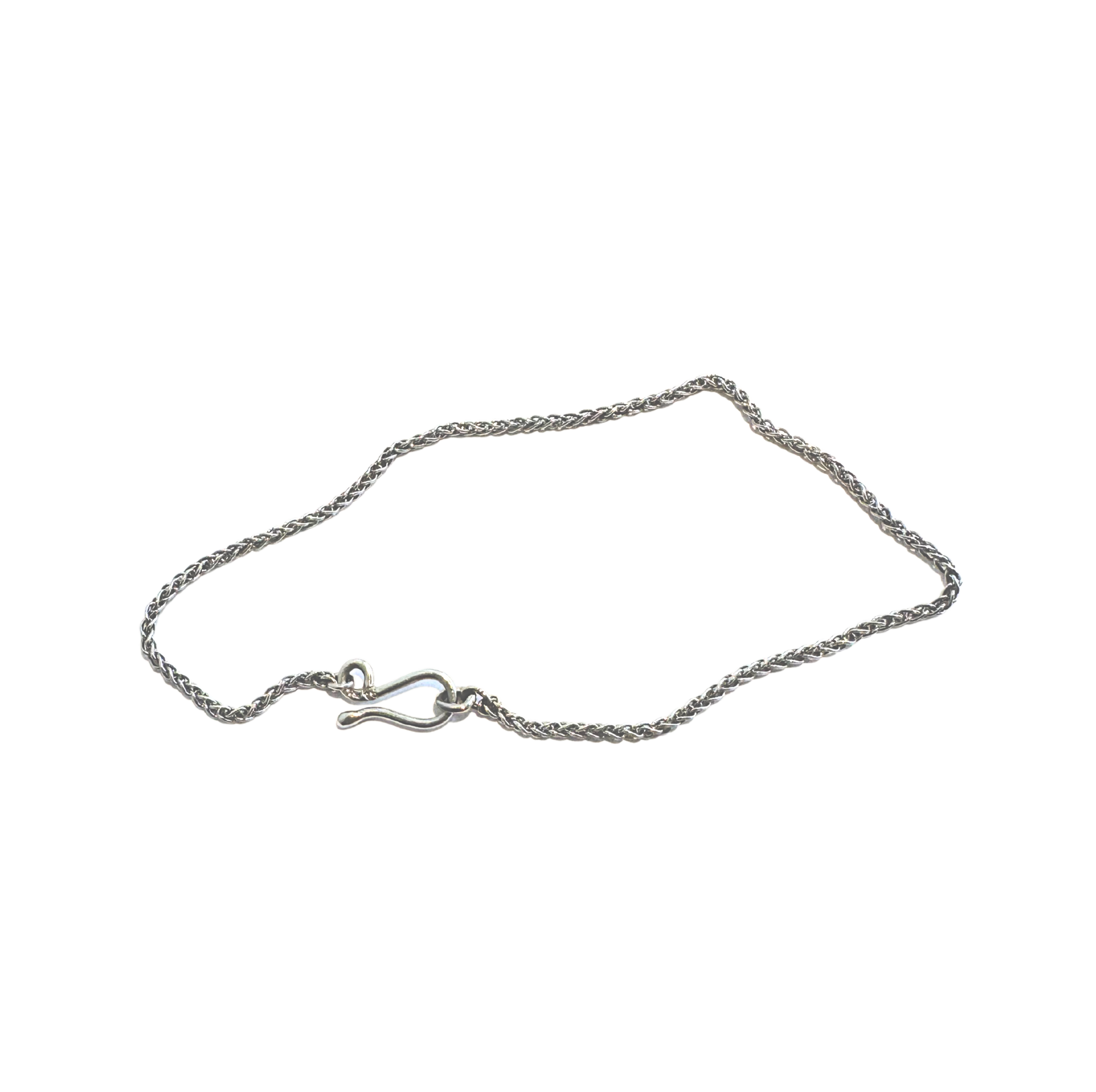 Armbånd med S-lås, hvidguld