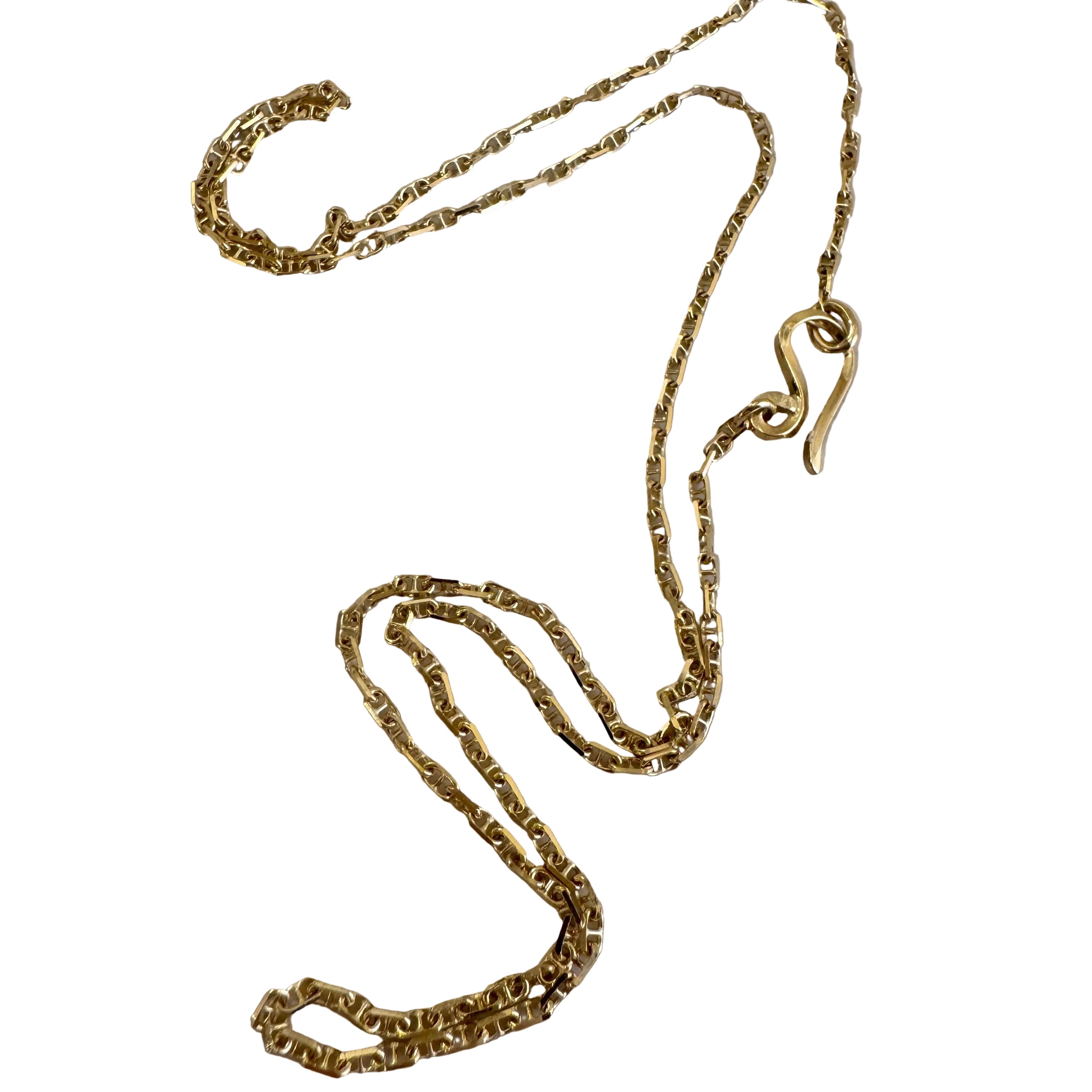 Marinekæde i 18 karat guld med Ribbonlås