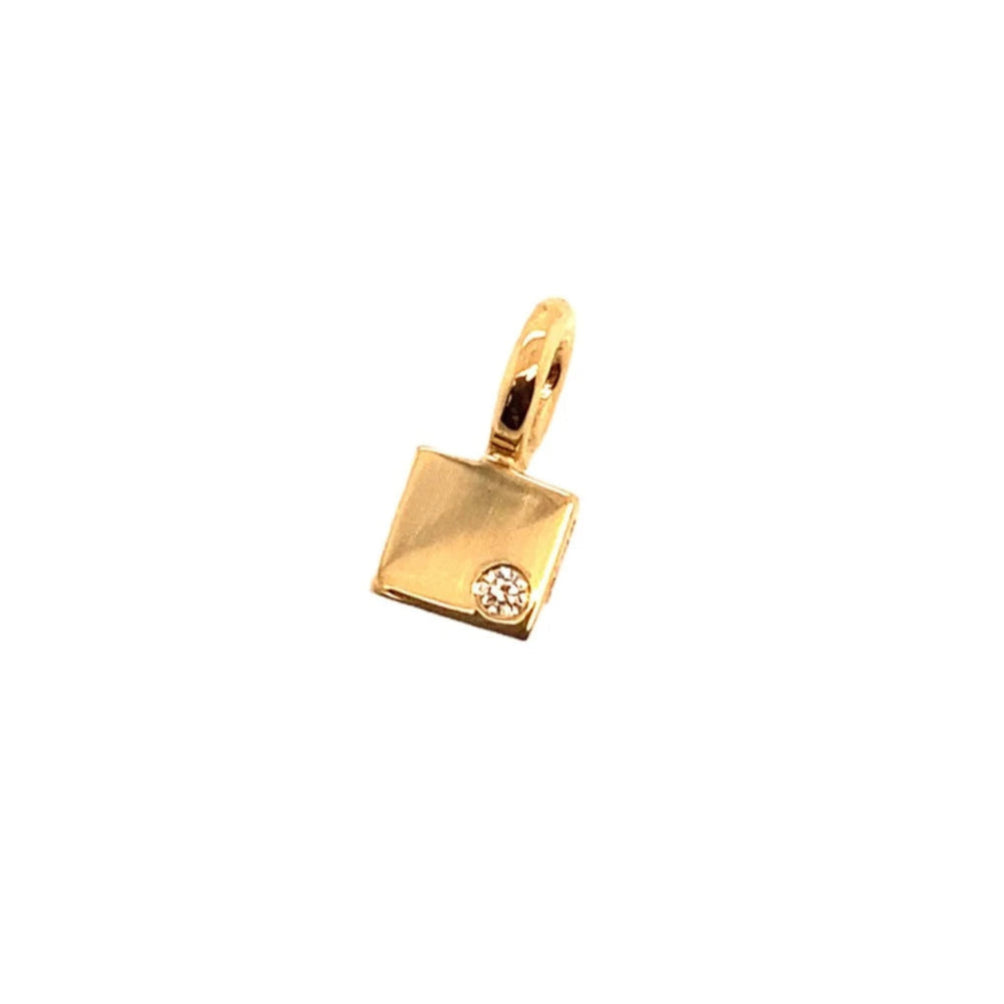 Squarevedhæng No.2 med diamant.