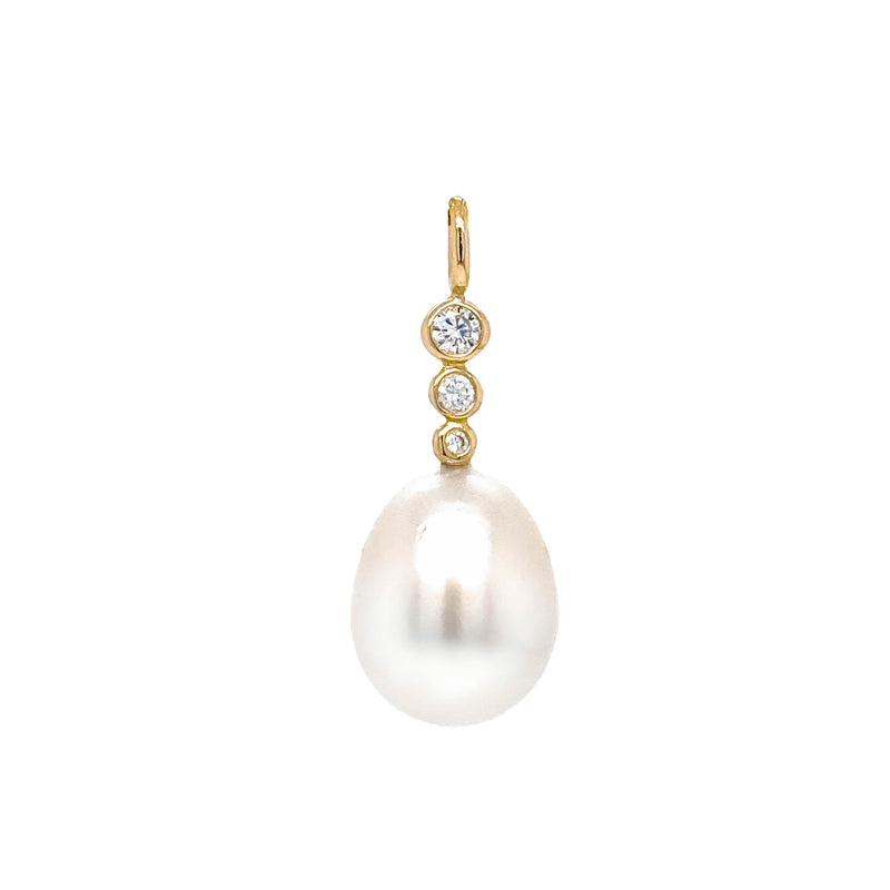 Nova diamantvedhæng med South Sea perle