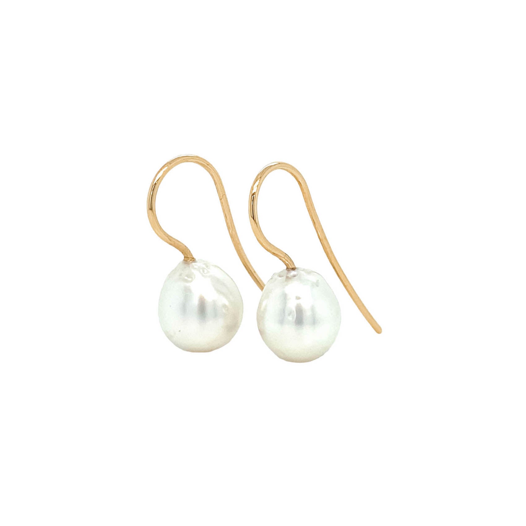 Earrings with South Sea pearls